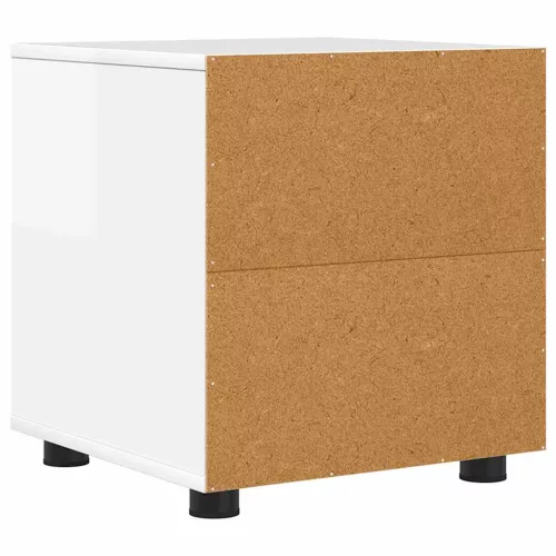  Fürdőszoba Székény Magas Fényű Fehér 40,5 x 40 x 44 cm Faanyag