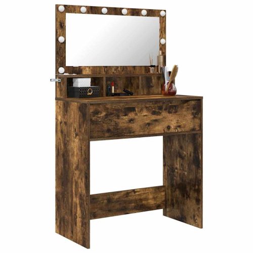  Hálószobai Öltözködő Asztalok Füstölt tölgy 80 x 39,6 x 135 cm