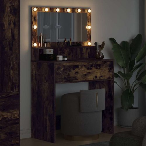  Hálószobai Öltözködő Asztalok Füstölt tölgy 80 x 39,6 x 135 cm