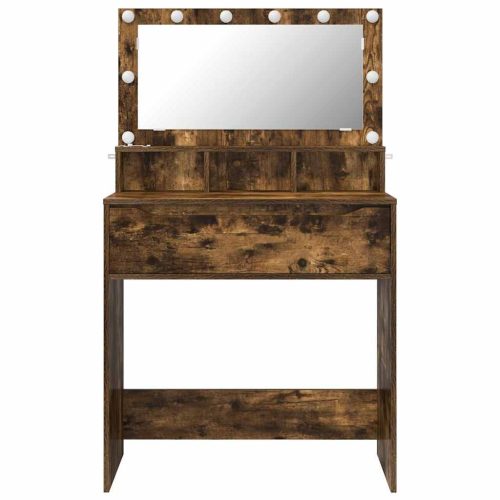  Hálószobai Öltözködő Asztalok Füstölt tölgy 80 x 39,6 x 135 cm