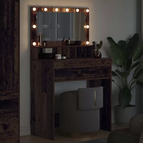  Hálószobai Öltözködő Asztalok Öreg fa 80 x 39,6 x 135 cm