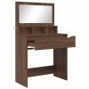  Hálószobai Öltözködő Asztalok Barna Tölgy 80 x 39,6 x 135 cm