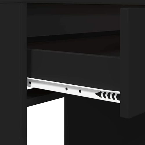  Hálószobai Öltözködő Asztalok Fekete 80 x 39,6 x 135 cm Faanyag