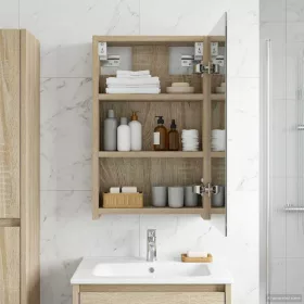    Fürdőszobai tükörszekrény Sonoma tölgy 30 x 10,5 x 50 cm