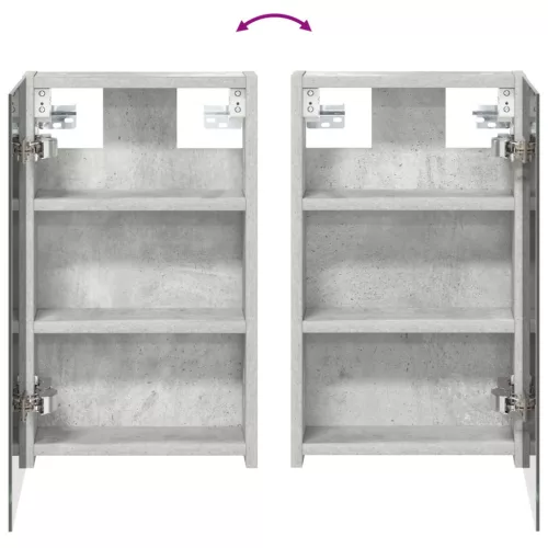  Fürdőszobai tükörszekrény Beton Szürke 30 x 10,5 x 50 cm