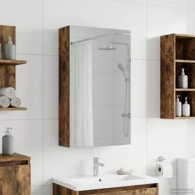    Fürdőszobai tükörszekrény Füstölt tölgy 30 x 10,5 x 50 cm