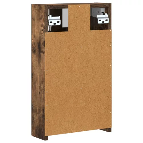  Fürdőszobai tükörszekrény Füstölt tölgy 30 x 10,5 x 50 cm