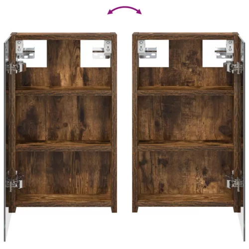  Fürdőszobai tükörszekrény Füstölt tölgy 30 x 10,5 x 50 cm