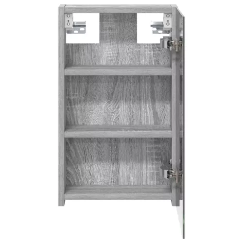  Fürdőszobai tükörszekrény Szürke Sonoma 30 x 10,5 x 50 cm