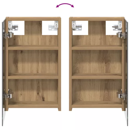  Fürdőszobai tükörszekrény Művészi tölgy 30 x 10,5 x 50 cm