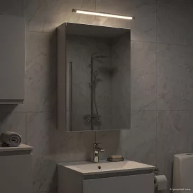    Fürdőszobai tükörszekrény Fehér 30 x 10,5 x 50 cm Faanyag