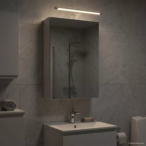  Fürdőszobai tükörszekrény Fehér 30 x 10,5 x 50 cm Faanyag