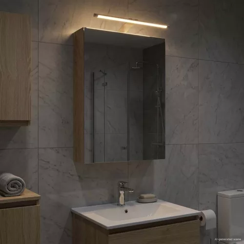  Fürdőszobai tükörszekrény Sonoma tölgy 40 x 10,5 x 60,5 cm