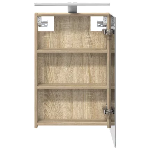  Fürdőszobai tükörszekrény Sonoma tölgy 40 x 10,5 x 60,5 cm