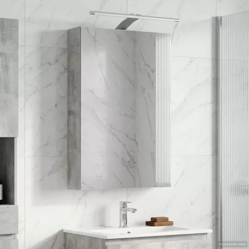  Fürdőszobai tükörszekrény Beton Szürke 40 x 10,5 x 60,5 cm