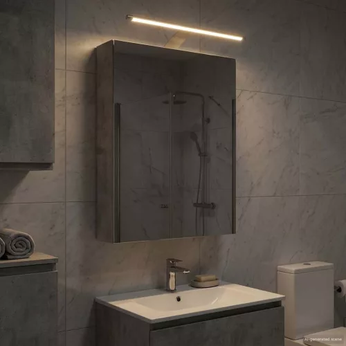  Fürdőszobai tükörszekrény Beton Szürke 40 x 10,5 x 60,5 cm