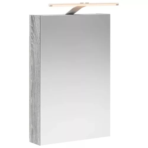  Fürdőszobai tükörszekrény Szürke Sonoma 40 x 10,5 x 60,5 cm