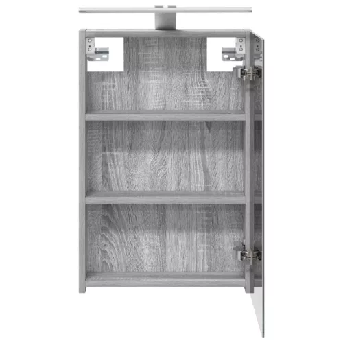  Fürdőszobai tükörszekrény Szürke Sonoma 40 x 10,5 x 60,5 cm