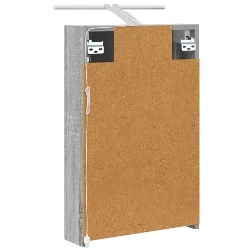  Fürdőszobai tükörszekrény Szürke Sonoma 40 x 10,5 x 60,5 cm