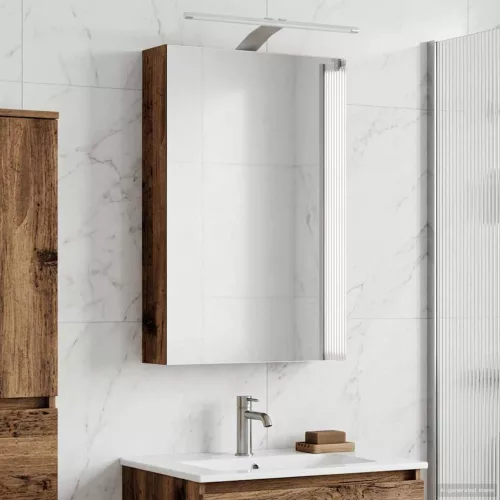  Fürdőszobai tükörszekrény Öreg fa 40 x 10,5 x 60,5 cm Faanyag