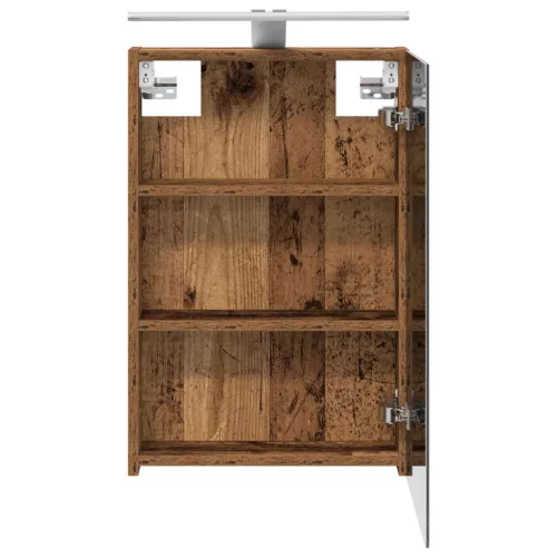  Fürdőszobai tükörszekrény Öreg fa 40 x 10,5 x 60,5 cm Faanyag