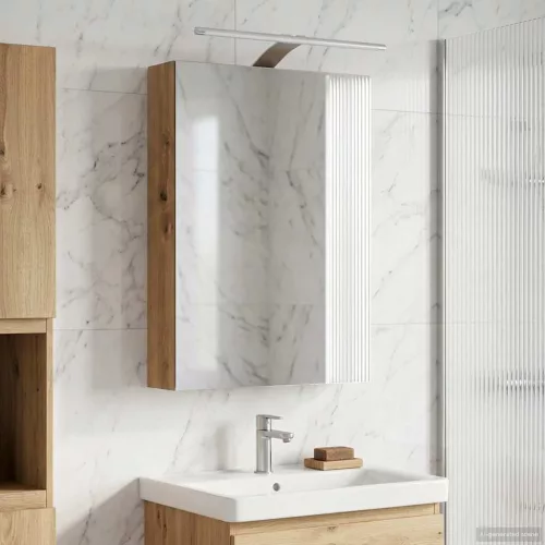  Fürdőszobai tükörszekrény Művészi tölgy 40 x 10,5 x 60,5 cm