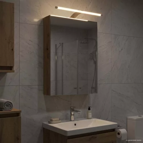  Fürdőszobai tükörszekrény Művészi tölgy 40 x 10,5 x 60,5 cm