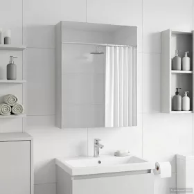    Fürdőszobai tükörszekrény Fehér 50 x 14,5 x 70 cm Faanyag