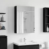  Fürdőszobai tükörszekrény Fekete tölgy 50 x 14,5 x 70 cm