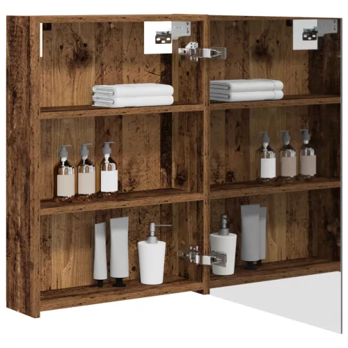  Fürdőszobai tükörszekrény Öreg fa 50 x 14,5 x 70 cm Faanyag