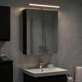    Fürdőszobai tükörszekrény Fekete tölgy 50 x 14,5 x 70 cm