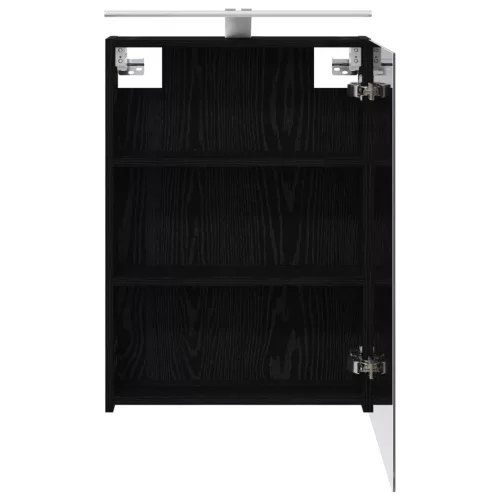  Fürdőszobai tükörszekrény Fekete tölgy 50 x 14,5 x 70 cm