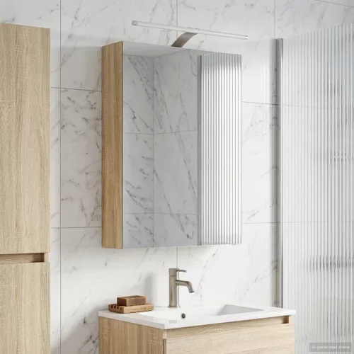  Fürdőszobai tükörszekrény Sonoma tölgy 50 x 14,5 x 70 cm