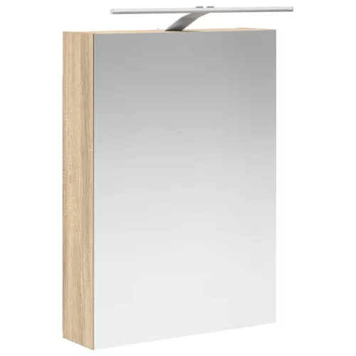 Fürdőszobai tükörszekrény Sonoma tölgy 50 x 14,5 x 70 cm