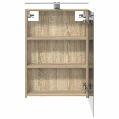  Fürdőszobai tükörszekrény Sonoma tölgy 50 x 14,5 x 70 cm