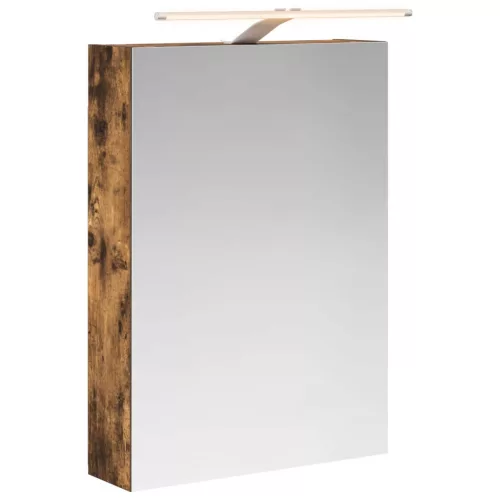  Fürdőszobai tükörszekrény Füstölt tölgy 50 x 14,5 x 70 cm