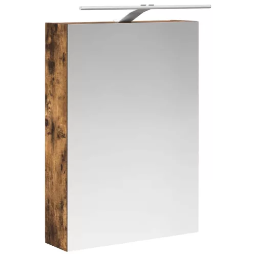  Fürdőszobai tükörszekrény Füstölt tölgy 50 x 14,5 x 70 cm