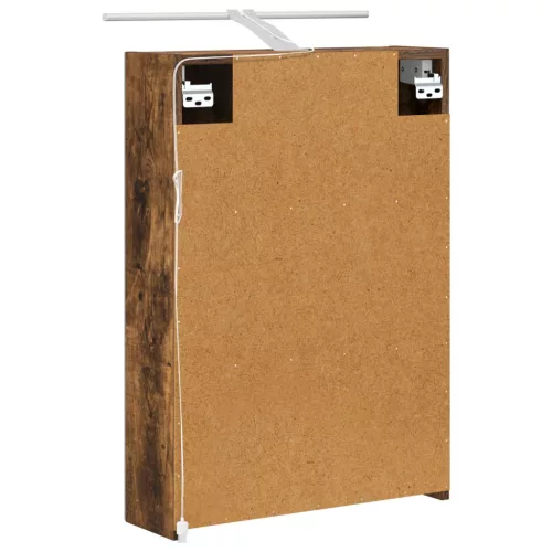  Fürdőszobai tükörszekrény Füstölt tölgy 50 x 14,5 x 70 cm