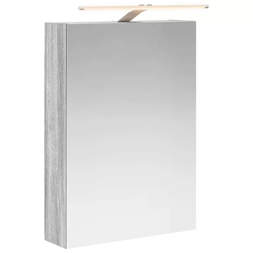  Fürdőszobai tükörszekrény Szürke Sonoma 50 x 14,5 x 70 cm