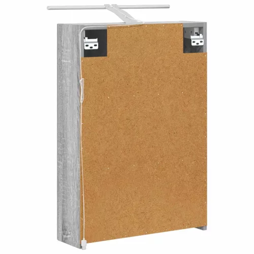  Fürdőszobai tükörszekrény Szürke Sonoma 50 x 14,5 x 70 cm