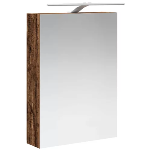  Fürdőszobai tükörszekrény Öreg fa 50 x 14,5 x 70 cm Faanyag