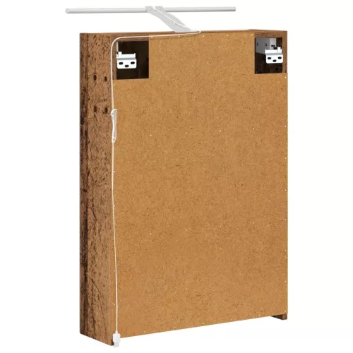  Fürdőszobai tükörszekrény Öreg fa 50 x 14,5 x 70 cm Faanyag