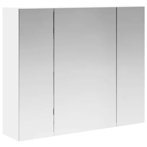  Fürdőszobai tükörszekrény Fehér 60 x 14,5 x 50 cm Faanyag