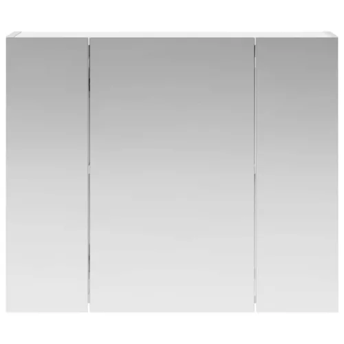  Fürdőszobai tükörszekrény Fehér 60 x 14,5 x 50 cm Faanyag