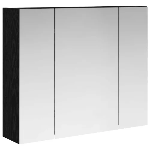  Fürdőszobai tükörszekrény Fekete tölgy 60 x 14,5 x 50 cm