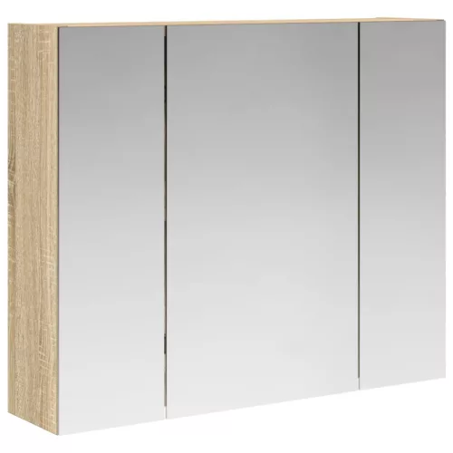  Fürdőszobai tükörszekrény Sonoma tölgy 60 x 14,5 x 50 cm