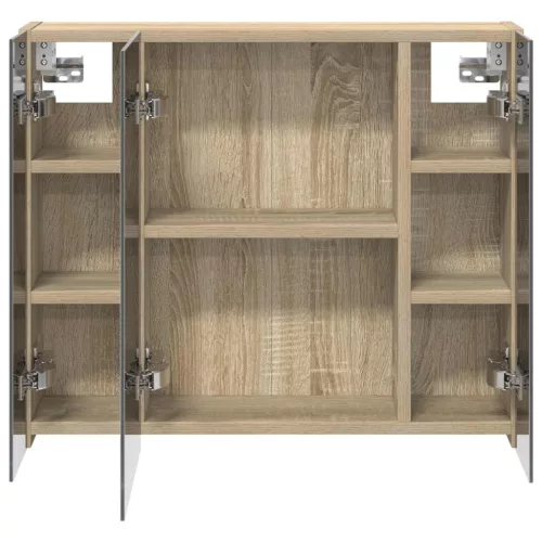  Fürdőszobai tükörszekrény Sonoma tölgy 60 x 14,5 x 50 cm