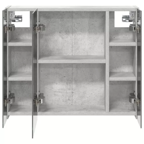  Fürdőszobai tükörszekrény Beton Szürke 60 x 14,5 x 50 cm