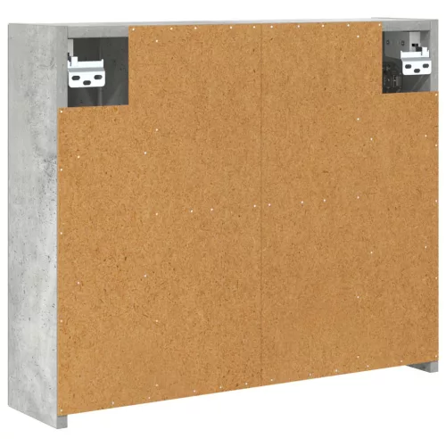  Fürdőszobai tükörszekrény Beton Szürke 60 x 14,5 x 50 cm