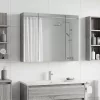  Fürdőszobai tükörszekrény Szürke Sonoma 60 x 14,5 x 50 cm
